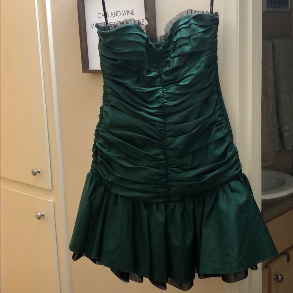 Emerald Green Betsey Johnson Strapless Tulle Dress